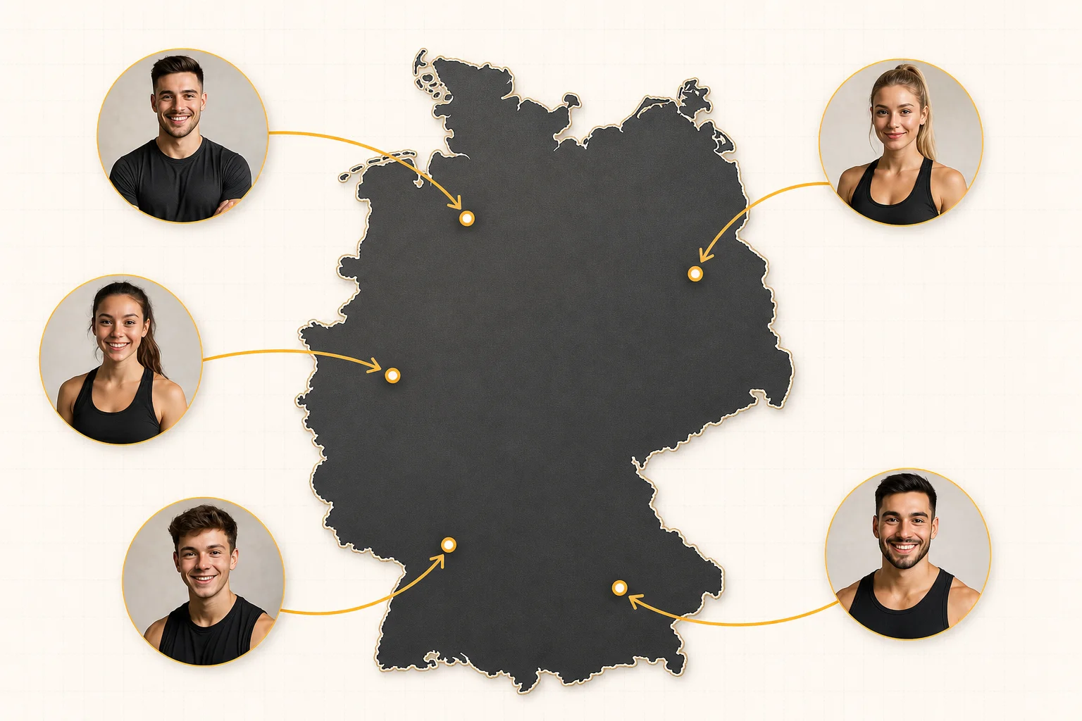 Creatin24 Partner-Community mit Creatorn aus verschiedenen Regionen Deutschlands