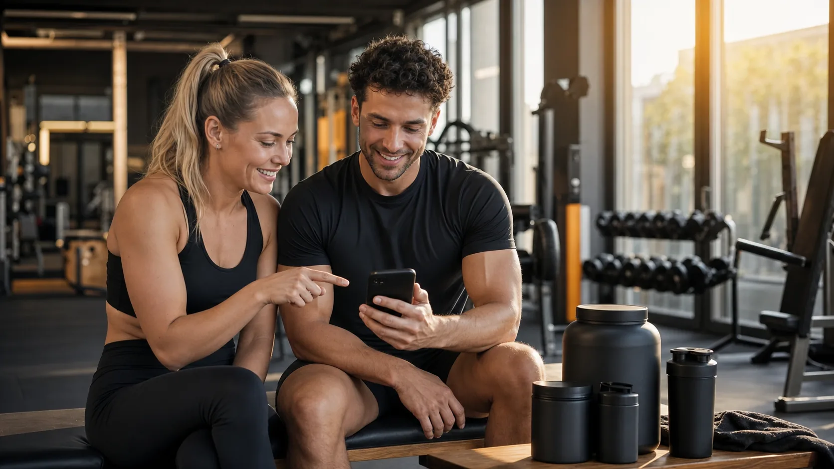 Freunde sparen gemeinsam beim ersten Supplement-Einkauf