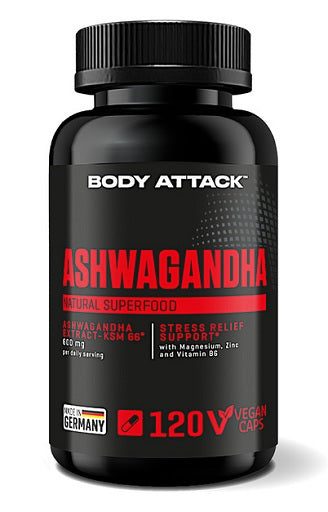 Body Attack Ashwagandha KSM-66 - 120 Kapseln