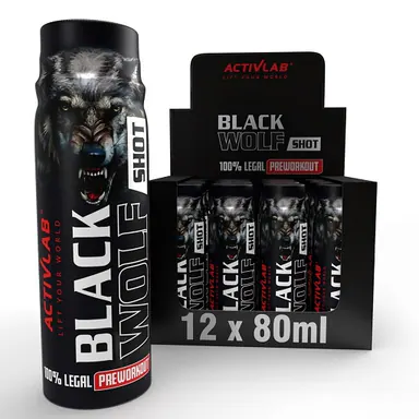Activlab Black Wolf Preworkout Shot forest fruits 12 x 80ml