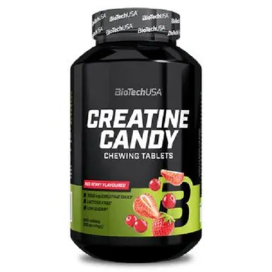 BioTech Creatine Candy Red berry - 240 Tabl.