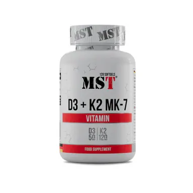 MST - Vitamin D3 + K2 + MK-7 120 Kapseln
