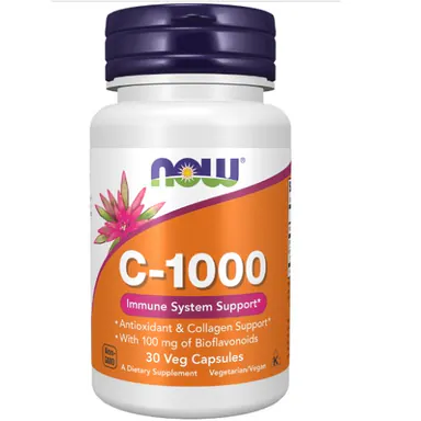 Now Foods Vitamin C-1000 30 Veg Kapseln