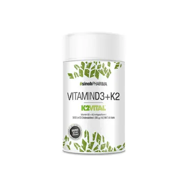 Sinob Vitamin D3 + K2 60 Kapseln – Produktbild 1