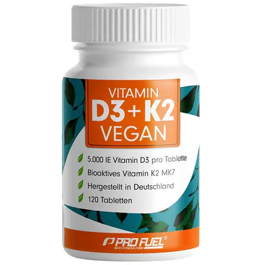 ProFuel Vitamin D3 + K2 120 Tabletten – Produktbild 1