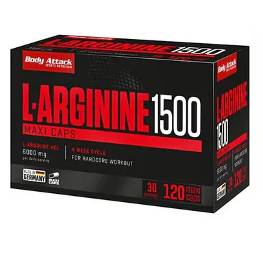 Body Attack L-Arginin 1500 120 Kapseln