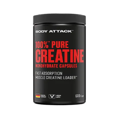 Body Attack 100% Pure Creatine 600 Kapseln