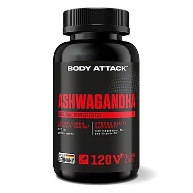 Body Attack Ashwagandha KSM-66 - 120 Kapseln