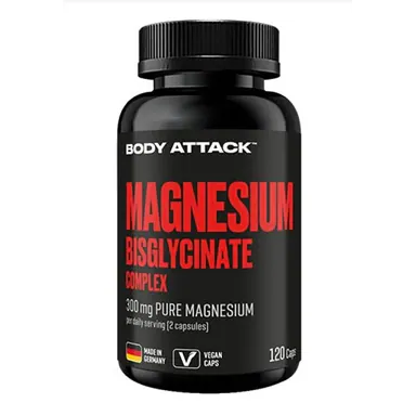 Body Attack Magnesium Bisglycinat 120 Kapseln