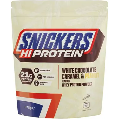 Snickers White Protein Powder 875g/455g - White Chocolate, Caramel & Peanut