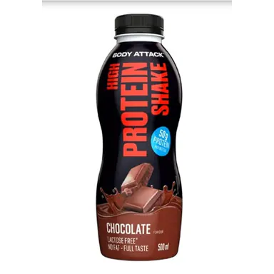 Body Attack High Protein Shake 12x500ml