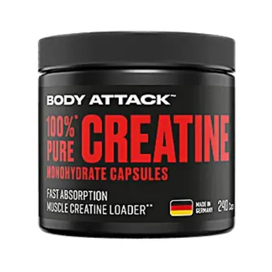 Body Attack 100% pure Creatine 240 Kapseln