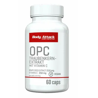 Body Attack OPC Traubenkern- Extrakt 60 Caps